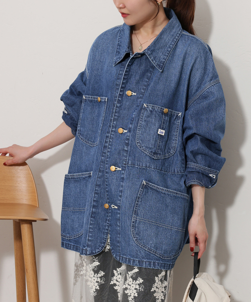 Lee(リー)の「別注【Lee /リー】RELUME LOCO JACKET(デニムジャケット・レディース・ブルー/スミクロ・FREE)」の18枚目の写真
