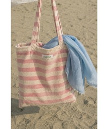 PILE BORDER TOTE BAG