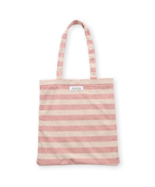 marjour（マージュール）の「PILE BORDER TOTE BAG（トートバッグ・レディース・ピンク/グリーン/ブラウン・FREE）」の10枚目の写真
