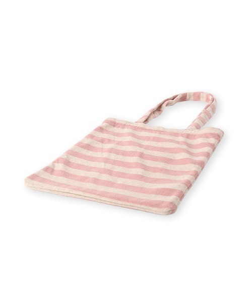 marjour（マージュール）の「PILE BORDER TOTE BAG（トートバッグ・レディース・ピンク/グリーン/ブラウン・FREE）」の5枚目の写真