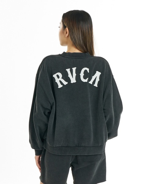 RVCA（ルーカ）の「RVCA/ルーカ スウェット BG044002（スウェット・レディース・スミクロ/オフホワイト/ブラック/ライトブルー・M/S）」の3枚目の写真