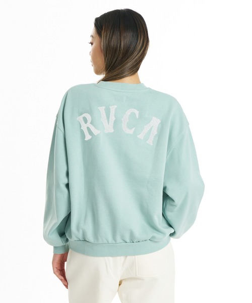 RVCA（ルーカ）の「RVCA/ルーカ スウェット BG044002（スウェット・レディース・スミクロ/オフホワイト/ブラック/ライトブルー・M/S）」の4枚目の写真