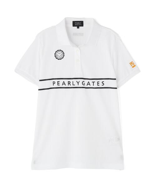 PEARLY GATES(パーリーゲイツ)の「【PEARLY GATES】KAZEメッシュ半袖ポロシャツ(ポロシャツ・レディース・ネイビー/ブルー/ホワイト・LARGE/SMALL/MEDIUM)」の8枚目の写真