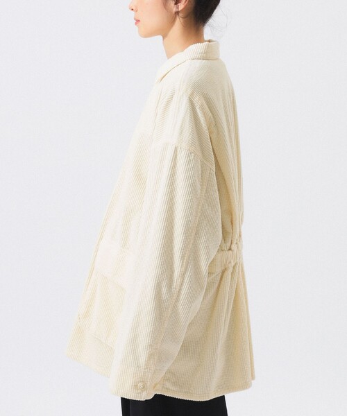 BEAMS BOY（ビームスボーイ）の「コーデュロイ ハンティング ジャケット（ブルゾン・レディース・ホワイト系その他7/ブラウン・1/2）」の4枚目の写真