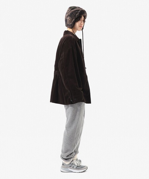 BEAMS BOY（ビームスボーイ）の「コーデュロイ ハンティング ジャケット（ブルゾン・レディース・ホワイト系その他7/ブラウン・1/2）」の14枚目の写真