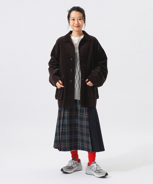 BEAMS BOY（ビームスボーイ）の「コーデュロイ ハンティング ジャケット（ブルゾン・レディース・ホワイト系その他7/ブラウン・1/2）」の17枚目の写真