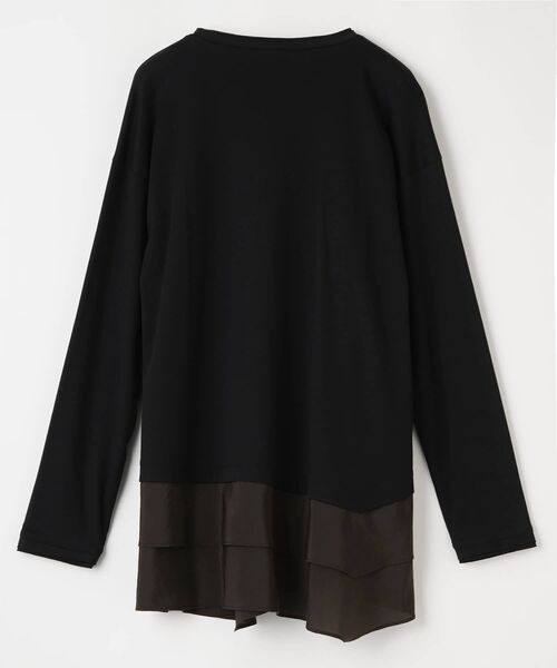 LANVIN en Bleu(ランバンオンブルー)の「レイヤードヘムコンビカットソー(Tシャツ/カットソー・レディース・ブラック/オフホワイト・38)」の14枚目の写真