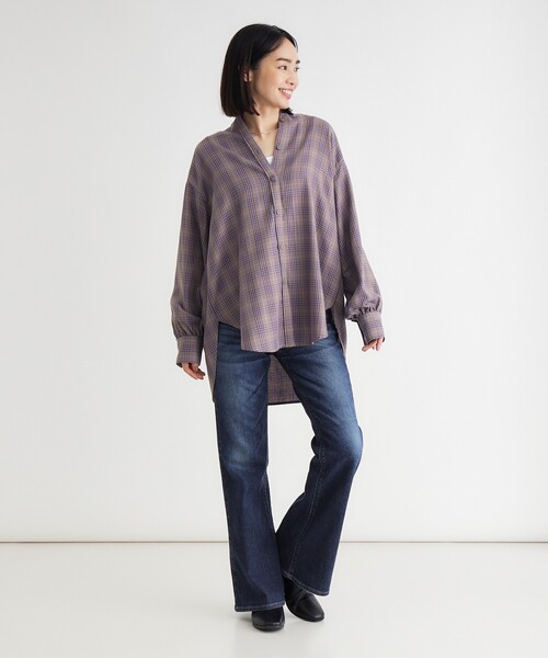 SOMETHING(サムシング)の「LISA MORE FLARE(その他パンツ・レディース・ネイビー・25/26/27/28/29/30/31)」の6枚目の写真