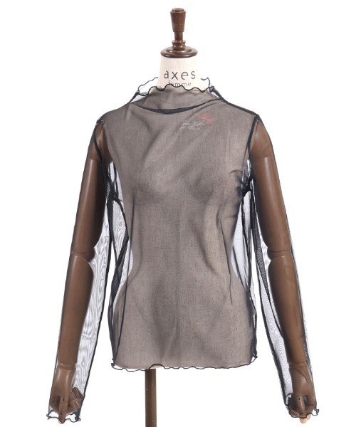 axes femme（アクシーズファム）の「彼岸花プリントシアートップス（Tシャツ/カットソー・レディース・ブルー/レッド・FREE）」の14枚目の写真