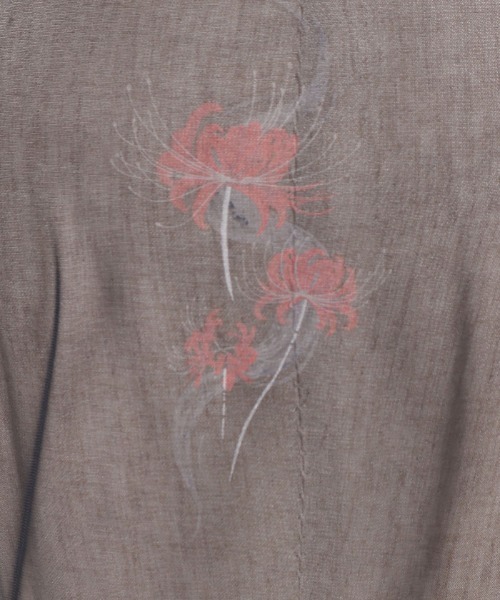 axes femme（アクシーズファム）の「彼岸花プリントシアートップス（Tシャツ/カットソー・レディース・ブルー/レッド・FREE）」の20枚目の写真