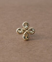[ピース] K10YG レモンクォーツ ピアス