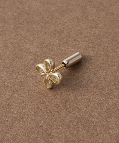 ete bijoux（エテビジュー）の「[ピース] K10YG レモンクォーツ ピアス（ピアス（片耳用）・レディース・イエローゴールド・FREE）」の2枚目の写真