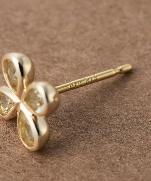 ete bijoux（エテビジュー）の「[ピース] K10YG レモンクォーツ ピアス（ピアス（片耳用）・レディース・イエローゴールド・FREE）」の3枚目の写真