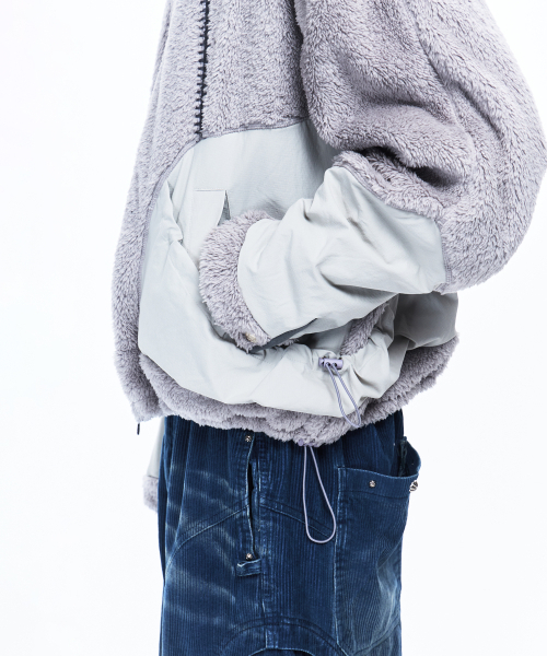 RSSC(アールエスエスシー)の「NYLON MIX FLEECE JACKET - GRAY(その他アウター・レディース・その他・1/2)」の8枚目の写真