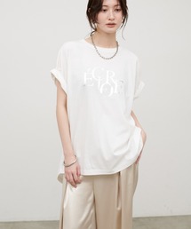 【LARUTA】[ 汗染み防止] バックスリットecloreTシャツ