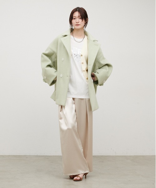 LARUTA（ラルータ）の「【LARUTA】[ 汗染み防止] バックスリットecloreTシャツ（Tシャツ/カットソー・レディース・ブラウン/チャコールグレー/ホワイト系その他/オフホワイト・FREE）」の10枚目の写真