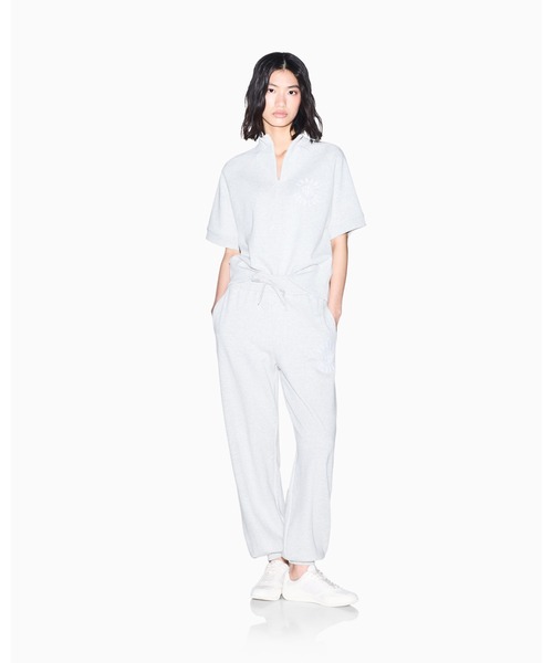 ARMANI EXCHANGE(アルマーニエクスチェンジ)の「【A|X アルマーニ エクスチェンジ】CO エンブロイダリーロゴ ハーフジップ 半袖スウェットプルオーバー(スウェット・レディース・グレー・MEDIUM/LARGE/X-SMALL/X-LARGE/SMALL)」の5枚目の写真