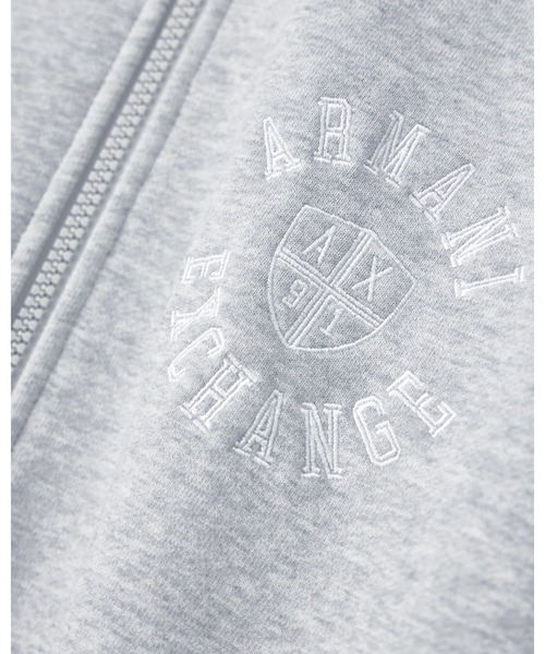 ARMANI EXCHANGE(アルマーニエクスチェンジ)の「【A|X アルマーニ エクスチェンジ】CO エンブロイダリーロゴ ハーフジップ 半袖スウェットプルオーバー(スウェット・レディース・グレー・MEDIUM/LARGE/X-SMALL/X-LARGE/SMALL)」の8枚目の写真