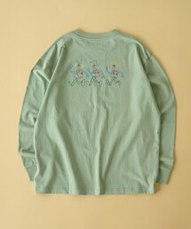ogawa natsumi(オガワ ナツミ)デザインプリントロングスリーブTシャツ