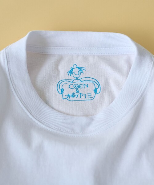 coen（コーエン）の「ogawa natsumi（オガワ ナツミ）デザインプリントロングスリーブTシャツ（Tシャツ/カットソー・メンズ・ライム/ブラック/ホワイト・S/XL/L/M）」の5枚目の写真