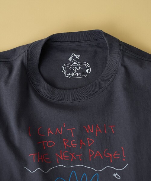 coen（コーエン）の「ogawa natsumi（オガワ ナツミ）デザインプリントロングスリーブTシャツ（Tシャツ/カットソー・メンズ・ライム/ブラック/ホワイト・S/XL/L/M）」の9枚目の写真