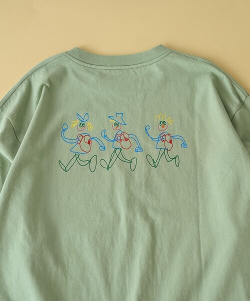 coen（コーエン）の「ogawa natsumi（オガワ ナツミ）デザインプリントロングスリーブTシャツ（Tシャツ/カットソー・メンズ・ライム/ブラック/ホワイト・S/XL/L/M）」の14枚目の写真