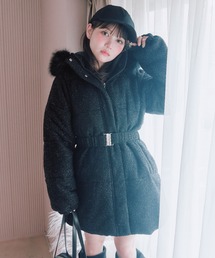 OLIVE des OLIVE | Snow fur ミドルエコダウン(ダウンジャケット/コート)