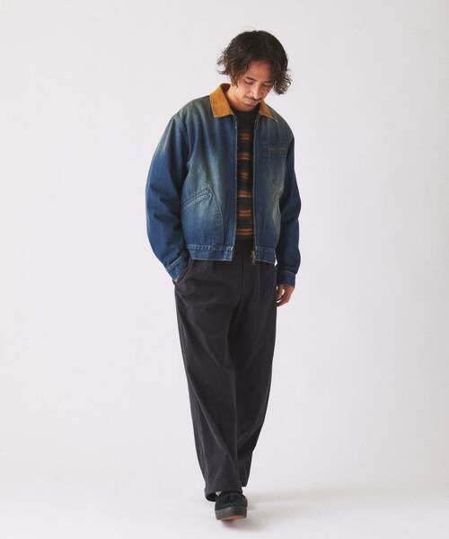 JOURNAL STANDARD relume(ジャーナルスタンダード レリューム)の「スモーキー デニム ジップ ジャケット(デニムジャケット・メンズ・クリアブルー/ブラック系その他/コバルトブルー・MEDIUM/LARGE)」の9枚目の写真