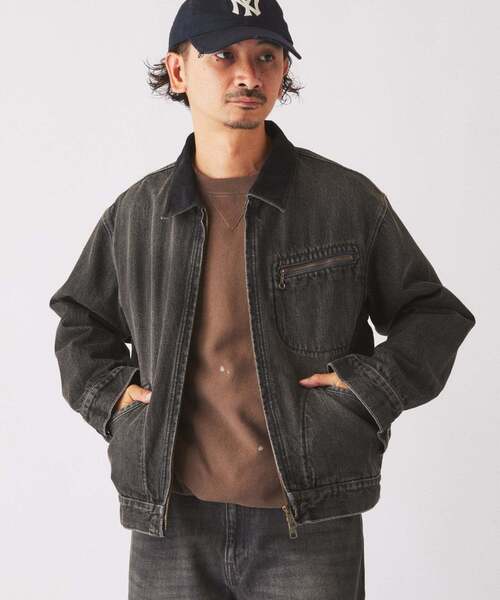 JOURNAL STANDARD relume(ジャーナルスタンダード レリューム)の「スモーキー デニム ジップ ジャケット(デニムジャケット・メンズ・クリアブルー/ブラック系その他/コバルトブルー・MEDIUM/LARGE)」の12枚目の写真
