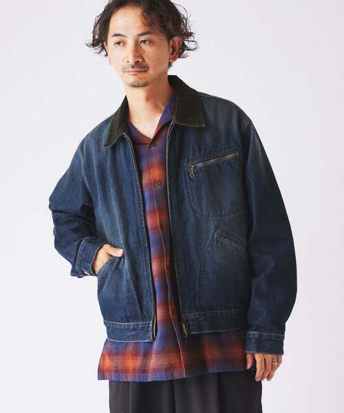 JOURNAL STANDARD relume(ジャーナルスタンダード レリューム)の「スモーキー デニム ジップ ジャケット(デニムジャケット・メンズ・クリアブルー/ブラック系その他/コバルトブルー・MEDIUM/LARGE)」の20枚目の写真