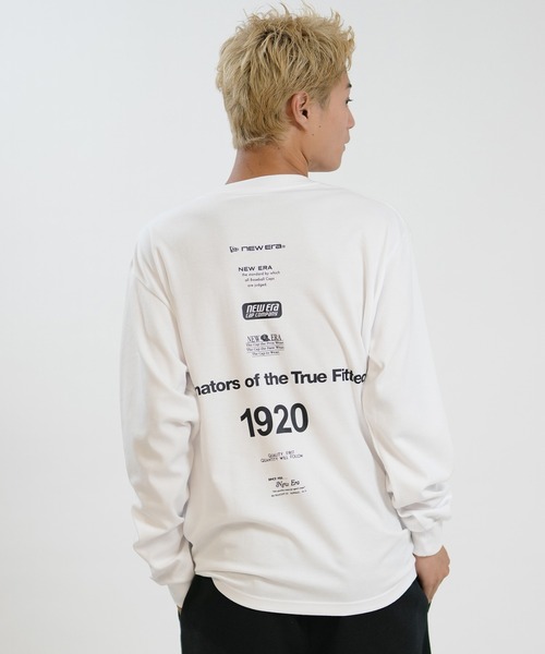 NEW ERA(ニューエラ)の「NEW ERA/ニューエラ LS PF TEE ARCLOGO ロンT 15129348/15129349/15129350(Tシャツ/カットソー・メンズ・ダークグレー/ブラック/ホワイト・M/L/XL/XXL)」の5枚目の写真