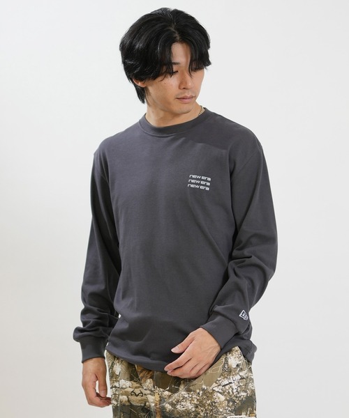 NEW ERA(ニューエラ)の「NEW ERA/ニューエラ LS PF TEE ARCLOGO ロンT 15129348/15129349/15129350(Tシャツ/カットソー・メンズ・ダークグレー/ブラック/ホワイト・M/L/XL/XXL)」の16枚目の写真