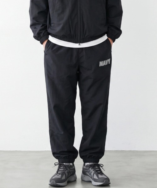 HOUSTON(ヒューストン)の「【UT213】【U.S. NAVY/ユーエス ネイビー】米海軍 NYLON TRAINING PANTS NAVY-009(その他パンツ・レディース・ブラック/ネイビー・MEDIUM/LARGE)」の1枚目の写真