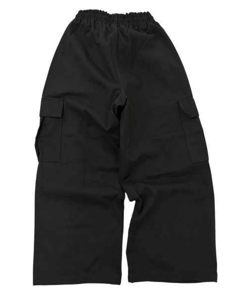SK8ER ROCK(スケーターロック)の「コットンニータックカーゴワイドパンツ(ブラック)(その他パンツ・レディース・その他・ONE SIZE)」の2枚目の写真