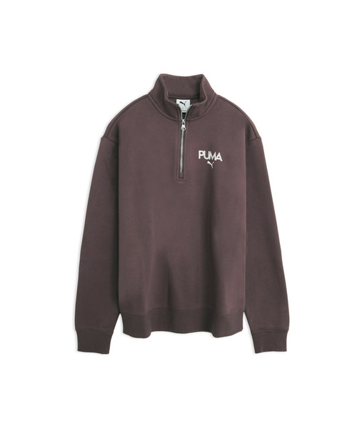 PUMA(プーマ)の「PUMA プーマ ウィメンズ ラインストーン ハーフジップ スウェット(スウェット・レディース・ラベンダー/ブラック/チョコ/アイボリー・MEDIUM/LARGE/X-SMALL/SMALL)」の1枚目の写真