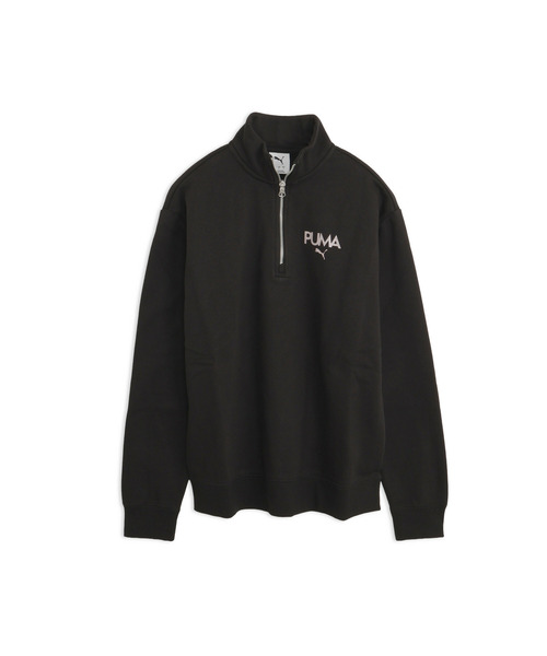 PUMA(プーマ)の「PUMA プーマ ウィメンズ ラインストーン ハーフジップ スウェット(スウェット・レディース・ラベンダー/ブラック/チョコ/アイボリー・MEDIUM/LARGE/X-SMALL/SMALL)」の3枚目の写真