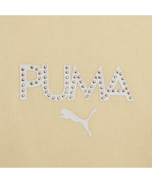PUMA(プーマ)の「PUMA プーマ ウィメンズ ラインストーン ハーフジップ スウェット(スウェット・レディース・ラベンダー/ブラック/チョコ/アイボリー・MEDIUM/LARGE/X-SMALL/SMALL)」の14枚目の写真