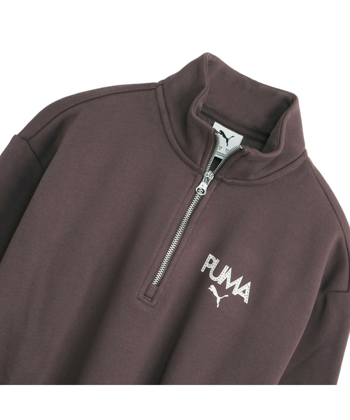 PUMA(プーマ)の「PUMA プーマ ウィメンズ ラインストーン ハーフジップ スウェット(スウェット・レディース・ラベンダー/ブラック/チョコ/アイボリー・MEDIUM/LARGE/X-SMALL/SMALL)」の22枚目の写真