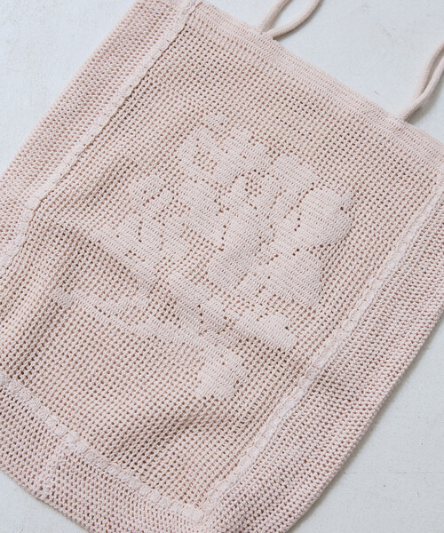 Nananita(ナナニータ)の「nananita/ナナニータ ROSE CROCHET BAG【限定展開】/ ローズクロシェバッグ(ショルダーバッグ・レディース・ブラウン/ブラック/ホワイト・ONE SIZE)」の5枚目の写真