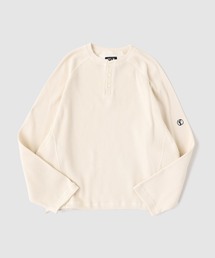 FAF（フェイク アス フラワーズ）の「FAF (FAKE AS FLOWERS) / フェイク アズ フラワーズ LAZY THERMAL HENLEY NECK（Tシャツ/カットソー）」