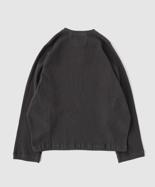 FAF(フェイク アス フラワーズ)の「FAF (FAKE AS FLOWERS) / フェイク アズ フラワーズ LAZY THERMAL HENLEY NECK(Tシャツ/カットソー・メンズ・ブラック/ホワイト系その他・2/1)」の3枚目の写真