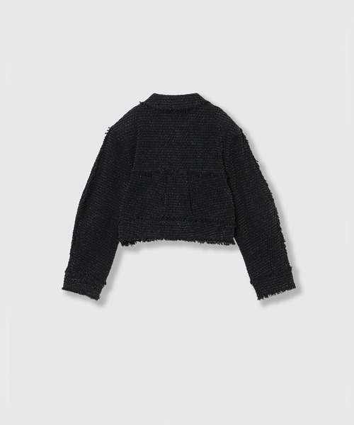 THINGS THAT MATTER(シングス ザット マター)の「PUNCHING DENIM TWEEDY JACKET / パンチング デニム ツイーディ ジャケット(その他アウター・レディース・ブルー/ブラック・FREE)」の16枚目の写真