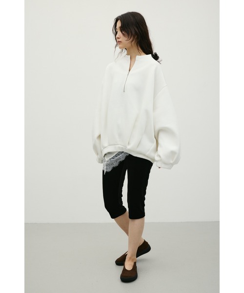 STYLEMIXER(スタイルミキサー)の「フロントジップダンボールスウェット(スウェット・レディース・ホワイト/グレー/ネイビー・FREE)」の16枚目の写真