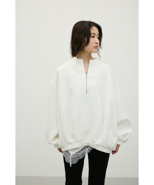 STYLEMIXER(スタイルミキサー)の「フロントジップダンボールスウェット(スウェット・レディース・ホワイト/グレー/ネイビー・FREE)」の17枚目の写真
