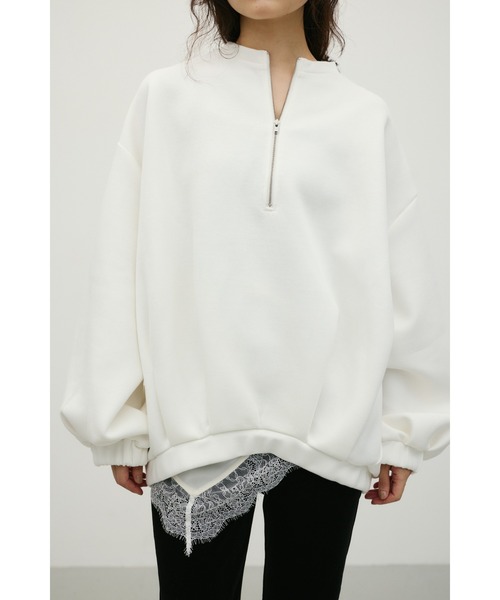 STYLEMIXER(スタイルミキサー)の「フロントジップダンボールスウェット(スウェット・レディース・ホワイト/グレー/ネイビー・FREE)」の19枚目の写真