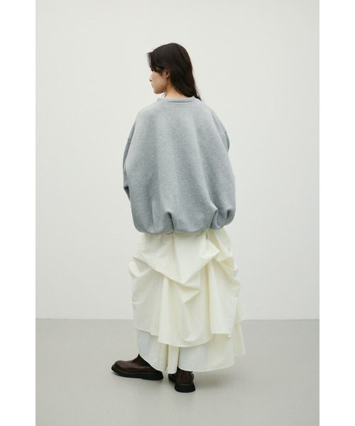 STYLEMIXER(スタイルミキサー)の「フロントジップダンボールスウェット(スウェット・レディース・ホワイト/グレー/ネイビー・FREE)」の6枚目の写真