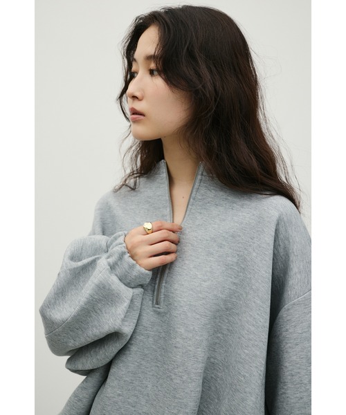 STYLEMIXER(スタイルミキサー)の「フロントジップダンボールスウェット(スウェット・レディース・ホワイト/グレー/ネイビー・FREE)」の12枚目の写真