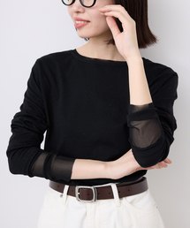 《WEB限定カラーあり/追加8》レイヤードスリーブロンTEE