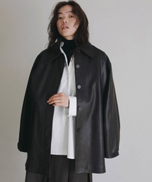 【anuke/アンヌーク】Ecoleather Over Jacket/エコレザーオーバージャケット