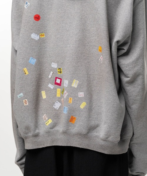 MIHARAYASUHIRO(ミハラヤスヒロ)の「【Maison MIHARAYASUHIRO / メゾンミハラヤスヒロ】PRICE STICKER SWEAT HOODIE(パーカー・メンズ・グレー・46)」の3枚目の写真
